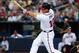 ATLANTA, GA - JUNE 27: Chipper Jones #10 of the Atlanta Braves hits a sixth inning home run against the Arizona Diamondbacks at Turner Field on June 27, 2012 in Atlanta, Georgia. (Photo by Scott Cunningham/Getty Images)