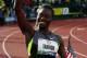 EUGENE, OR - JUNE 23: Jeneba Tarmoh celebrates after competing in the women's 100 meter dash final during Day Two of the 2012 U.S. Olympic Track & Field Team Trials at Hayward Field on June 23, 2012 in Eugene, Oregon. (Photo by Michael Heiman/Getty Images)