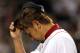 BOSTON, MA - JUNE 26: Daisuke Matsuzaka #18 of the Boston Red Sox leaves the game in the sixth inning against the the Toronto Blue Jays in the first inning at Fenway Park June 26, 2012 in Boston, Massachusetts. (Photo by Jim Rogash/Getty Images)