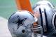 23 Nov 1995: A number of Dallas Cowboys helmets sit on the goal line during the Cowboys 24-12 win over the Kansas City Chiefs at Texas Stadium in Irving, Texas. Mandatory Credit: Brian Bahr/ALLSPORT