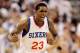 PHILADELPHIA, PA - APRIL 21: Lou Williams #23 of the Philadelphia 76ers reacts after scoring against the Miami Heat during the first half of game three of the Eastern Conference Quarterfinals at Wells Fargo Center on April 21, 2011 in Philadelphia, Pennsylvania.NOTE TO USER: User expressly acknowledges and agrees that, by downloading and/or using this Photograph, User is consenting to the terms and conditions of the Getty Images License Agreement. (Photo by Rob Carr/Getty Images)