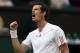 LONDON, ENGLAND - JULY 06: Andy Murray of Great Britain celebrates a point during his Gentlemen's Singles semi final match against Jo-Wilfried Tsonga of France on day eleven of the Wimbledon Lawn Tennis Championships at the All England Lawn Tennis and Croquet Club on July 6, 2012 in London, England. (Photo by Paul Gilham/Getty Images)