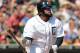 DETROIT, MI - JULY 07: Prince Fielder #28 of the Detroit Tigers hits a first inning two run home run scoring Austin Jackson #14 during the game against the Kansas City Royals at Comerica Park on July 7, 2012 in Detroit, Michigan. (Photo by Leon Halip/Getty Images)