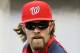 WASHINGTON, DC - MAY 03: Jayson Werth #28 of the Washington Nationals warms up before a game against the Arizona Diamondbacks at Nationals Park on May 3, 2012 in Washington, DC. (Photo by Patrick McDermott/Getty Images)
