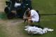 LONDON, ENGLAND - JULY 08: Andy Murray of Great Britain reacts after being defeated in his Gentlemen's Singles final match against Roger Federer of Switzerland on day thirteen of the Wimbledon Lawn Tennis Championships at the All England Lawn Tennis and Croquet Club on July 8, 2012 in London, England. (Photo by Paul Gilham/Getty Images)