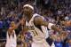 DALLAS, TX - JUNE 09: Jason Terry #31 of the Dallas Mavericks reacts after he made a 3-point shot late in the fourth quarter against the Miami Heat in Game Five of the 2011 NBA Finals at American Airlines Center on June 9, 2011 in Dallas, Texas. NOTE TO USER: User expressly acknowledges and agrees that, by downloading and/or using this Photograph, user is consenting to the terms and conditions of the Getty Images License Agreement. (Photo by Ronald Martinez/Getty Images)