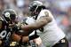 Bryant McKinnie is a big man, but is that all he is? (Photo: Baltimore Sun)