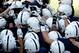 STATE COLLEGE, PA - NOVEMBER 12: Penn State Nittany Lions football team huddles up before taking on Nebraska Cornhuskers at Beaver Stadium on November 12, 2011 in State College, Pennsylvania. (Photo by Patrick Smith/Getty Images)
