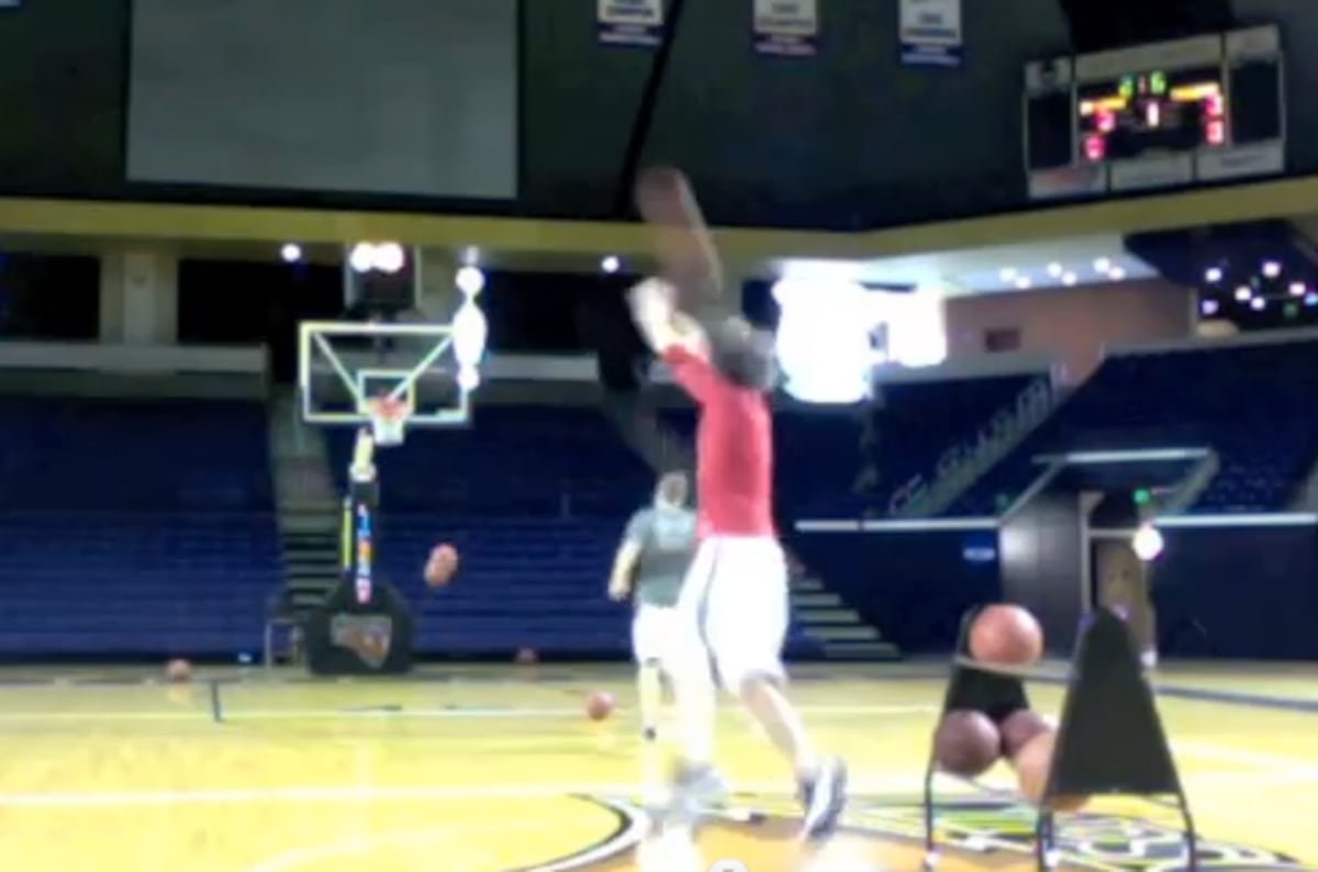 Watch Adam Beatrice Shatter World Record for Half Court Shots News