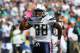 SAN DIEGO, CA - OCTOBER 02: Cornerback Marcus Gilchrist #38 of the San Diego Chargers celebrates after his first quarter interception against the Miami Dolphins at Qualcomm Stadium on October 2, 2011 in San Diego, California. The Chargers won 26-16. (Photo by Stephen Dunn/Getty Images)