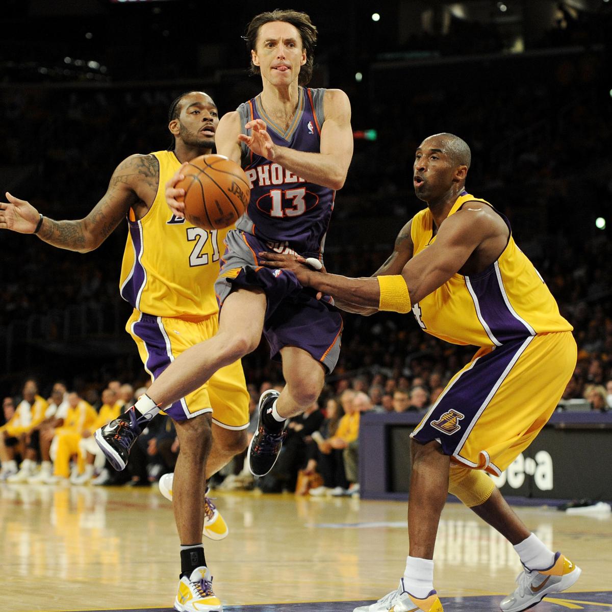 Kobe Bryant of Los Angeles Lakers salutes Steve Nash - ESPN