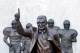 UNIVERSITY PARK, PA - NOVEMBER 08: A statue of Penn State University head football coach Joe Paterno is seen outside of Beaver Stadium on November 8, 2011 in University Park, Pennsylvania. Amid allegations that former assistant Jerry Sandusky was involved with child sex abuse, Joe Paterno's weekly news conference was canceled about an hour before it was scheduled to occur. (Photo by Rob Carr/Getty Images)
