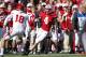 MADISON, WI - OCTOBER 15: Jared Abbrederis #4 of the Wisconsin Badgers returns a punt 38 yards for a touchdown in the third quarter against the Indiana Hoosiers at Camp Randall Stadium on October 15, 2011 in Madison, Wisconsin. The Badgers won 59-7. (Photo by Joe Robbins/Getty Images)