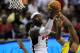 WASHINGTON, DC - JULY 16: LeBron James #6 of the US Men's Senior National Team lays up a shot against Brazil in the third quarter during a pre-Olympic exhibition basketball game at the Verizon Center on July 16, 2012 in Washington, DC. The US Senior Men's National Team won, 80-69. (Photo by Patrick Smith/Getty Images)