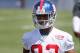 EAST RUTHERFORD, NJ - MAY 11: Rueben Randle #82 of the New York Giants work out during Giants minicamp at Timex Performance Center on May 11, 2012 in East Rutherford, New Jersey. (Photo by Jim McIsaac/Getty Images)