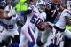 FOXBORO, MA - JANUARY 1: Nick Barnett #50 of the Buffalo Bills runs against the New England Patriots runs at Gillette Stadium on January 1, 2012 in Foxboro, Massachusetts. (Photo by Jim Rogash/Getty Images)