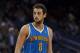 Mar 28, 2012; Oakland, CA, USA; New Orleans Hornets shooting guard Marco Belinelli (8) during a stoppage in play against the Golden State Warriors during the fourth quarter at Oracle Arena. New Orleans defeated Golden State 102-87. Mandatory Credit: Jason O. Watson-US PRESSWIRE