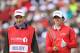 LYTHAM ST ANNES, ENGLAND - JULY 20: Rory McIlroy of Northern Ireland speaks with his caddie J.P Fitzgerald on the the fifth tee during the second round of the 141st Open Championship at Royal Lytham & St Annes Golf Club on July 20, 2012 in Lytham St Annes, England. (Photo by Stuart Franklin/Getty Images)