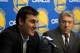 Mar 16, 2012; Oakland, CA, USA; Golden State Warriors center Andrew Bogut talks during an introductory press conference before the game against the Milwaukee Bucks at Oracle Arena. Mandatory Credit: Jason O. Watson-US PRESSWIRE