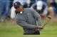 LYTHAM ST ANNES, ENGLAND - JULY 20: Tiger Woods of the United States plays a bunker shot on the 18th hole during the second round of the 141st Open Championship at Royal Lytham & St Annes Golf Club on July 20, 2012 in Lytham St Annes, England. (Photo by Stuart Franklin/Getty Images)