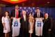 NEW ORLEANS, LA - JUNE 29: From left, Rita Benson LeBlanc, Anthony Davis, team owner Tom Benson and his wife Gayle, Austin Rivers and Ryan LeBlanc of the New Orleans Hornets pose for a photo at the New Orleans Arena on June 29, 2012 in New Orleans, Louisiana. (Photo by Chris Graythen/Getty Images)