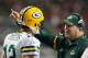 Packers quarterback Aaron Rodgers and head coach Mike McCarthy