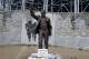 STATE COLLEGE, PA - JULY 21: Items are left in front of the statue of former Penn State University football coach Joe Paterno outside Beaver Stadium July 21, 2012 in State College, Pennsylvania. Penn State's president Rodney Erickson is expected to make a decision on whether or not to remove the statue in the wake of the child sex scandal of former assistant football coach Jerry Sandusky. It's believed that Paterno had detailed knowledge of Jerry Sandusky sexually abusing children before and after Sandusky retired from coaching at Penn State. (Photo by Jeff Swensen/Getty Images)