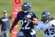 RENTON, WA - MAY 11: Running back Robert Turbin #22 of the Seattle Seahawks follows the play during minicamp at the Virginia Mason Athletic Center on May 11, 2012 in Renton, Washington. (Photo by Otto Greule Jr/Getty Images)