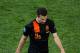 KHARKOV, UKRAINE - JUNE 17: Robin van Persie of Netherlands shows his dejection as he walks off the pitch after the UEFA EURO 2012 group B match between Portugal and Netherlands at Metalist Stadium on June 17, 2012 in Kharkov, Ukraine. (Photo by Lars Baron/Getty Images)
