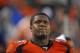 Sept 12, 2011; Englewood, CO, USA; Denver Broncos offensive tackle Ryan Clady (78) on sidelines in the fourth quarter against the Oakland Raiders at Sports Authority Field.The Raiders defeated the Broncos 23-20. Mandatory Credit: Ron Chenoy-US PRESSWIRE
