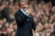 LONDON, ENGLAND - APRIL 08: Man City manager Roberto Mancini reacts during the Barclays Premier League match between Arsenal and Manchester City at Emirates Stadium on April 8, 2012 in London, England. (Photo by Michael Regan/Getty Images)