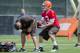 BEREA, OH - MAY 12: Quarterback Brandon Weeden #3 of the Cleveland Browns during the second day of minicamp at Cleveland Browns training facility on May 12, 2012 in Berea, Ohio. (Photo by Jason Miller/Getty Images)
