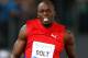 ROME, ITALY - MAY 31: Usain Bolt of Jamaica wins the 100m men's race at the IAAF Compeed Golden Gala at Stadio Olimpico on May 31, 2012 in Rome, Italy. (Photo by Paolo Bruno/Getty Images)