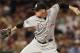 BOSTON, MA - JUNE 21: Randy Choate #36 of the Miami Marlins pitches against the Boston Red Sox during the seventh inning of the game at Fenway Park on June 21, 2012 in Boston, Massachusetts. (Photo by Winslow Townson/Getty Images)