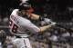 SAN DIEGO, CA - APRIL 26: Jayson Werth #28 of the Washington Nationals hits a solo home run during the seventh inning of a baseball game against the San Diego Padres at Petco Park on April 26, 2012 in San Diego, California. (Photo by Denis Poroy/Getty Images)