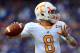 GAINESVILLE, FL - SEPTEMBER 17: Quarterback Tyler Bray #8 of the Tennessee Volunteers attempts a pass during a game against the Florida Gators at Ben Hill Griffin Stadium on September 17, 2011 in Gainesville, Florida. (Photo by Sam Greenwood/Getty Images)