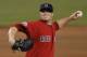 BOSTON, MA - June 22: Jon Lester #31 of the Boston Red Sox pitches against the Atlanta Braves during the first inning of the game at Fenway Park on June 22, 2012 in Boston, Massachusetts. (Photo by Winslow Townson/Getty Images)