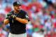 PHILADELPHIA, PA - JUNE 2: Heath Bell #21 of the Miami Marlins gets ready to pitch against the Philadelphia Phillies in a MLB baseball game on June 2, 2012 at Citizens Bank Park in Philadelphia, Pennsylvania. (Photo by Rich Schultz/Getty Images)