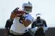 ALAMEDA, CA - MAY 12: Juron Criner #84 of the Oakland Raiders catches a pass during the Raiders Rookie Minicamp on May 12, 2012 at the Oakland Raiders Training Facility in Alameda, California. (Photo by Thearon W. Henderson/Getty Images)