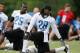 ALLEN PARK, MI - MAY 12: Dwight Bentley #28 of the Detroit Lions stretches during a rookie mini camp at the Detroit Lions Headquarters and Training Facility on May 12, 2012 in Allen Park, Michigan. (Photo by Gregory Shamus/Getty Images)