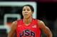 LONDON, ENGLAND - JULY 30: Candace Parker #15 of United States looks on during the Women's Basketball Preliminary Round match against Angola on Day 3 at Basketball Arena on July 30, 2012 in London, England. (Photo by Christian Petersen/Getty Images)