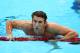 LONDON, ENGLAND - JULY 30: Michael Phelps of the United States reacts after he competed in the second semifinal heat of the Men's 200m Butterflyon Day 3 of the London 2012 Olympic Games at the Aquatics Centre on July 30, 2012 in London, England. (Photo by Quinn Rooney/Getty Images)