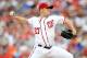 WASHINGTON, DC - JULY 03: Jordan Zimmermann #27 of the Washington Nationals pitches against the San Francisco Giants at Nationals Park on July 3, 2012 in Washington, DC. (Photo by Greg Fiume/Getty Images)
