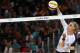 LONDON, ENGLAND - JULY 30: Kerri Walsh Jennings of the United States competes during the Women's Beach Volleyball Preliminary match between United States and Czech Republic on Day 3 of the London 2012 Olympic Games at Horse Guards Parade on July 30, 2012 in London, England. (Photo by Ryan Pierse/Getty Images)