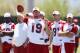 TEMPE, AZ - JUNE 13: Quarterback John Skelton #19 of the Arizona Cardinals throws a pass as he practices in the minicamp at the team's training center facility on June 13, 2012 in Tempe, Arizona. (Photo by Christian Petersen/Getty Images)