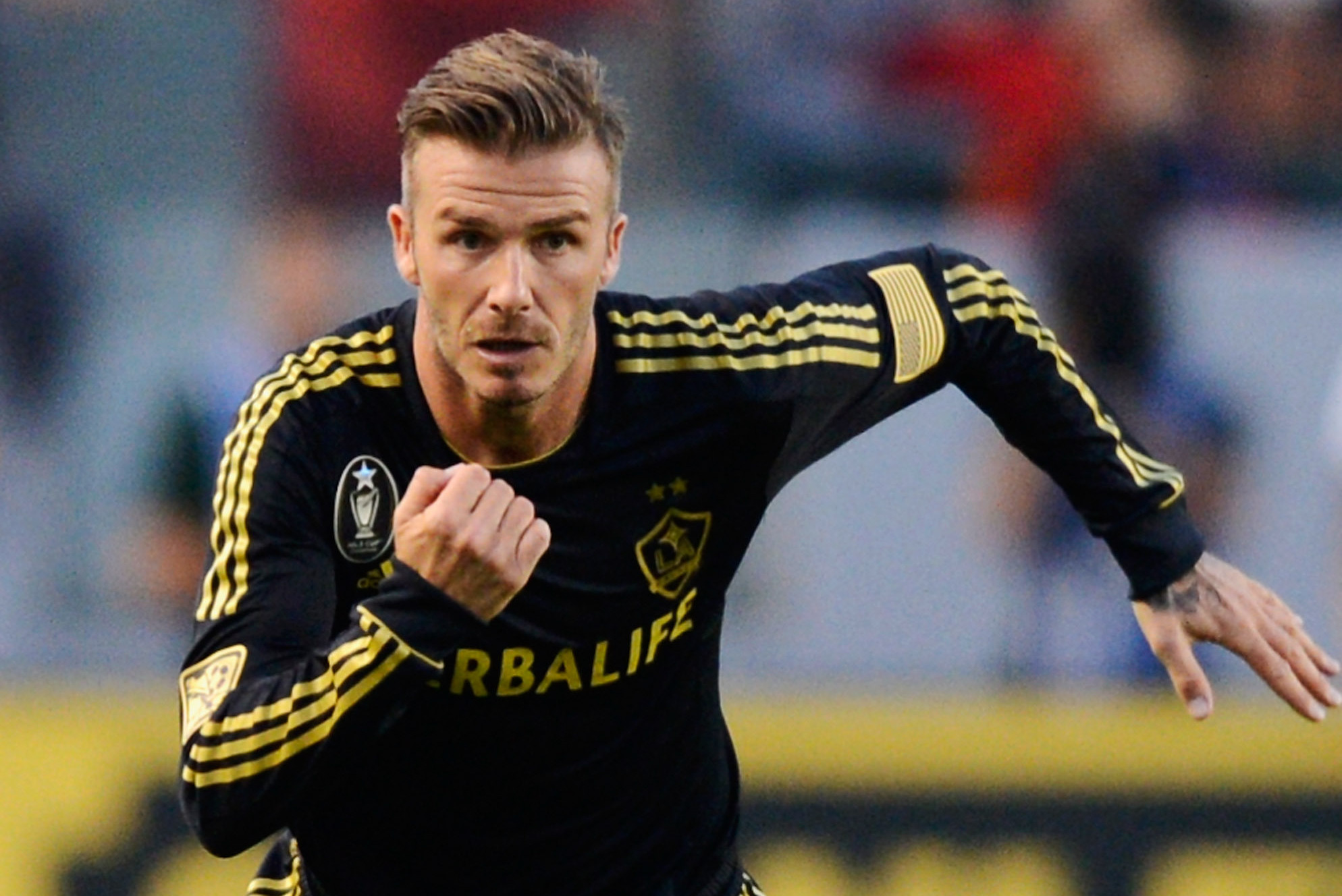 Los angeles galaxy david beckham hi-res stock photography and