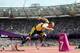 LONDON, ENGLAND - AUGUST 04: Oscar Pistorius of South Africa competes in the Men's 400m Round 1 heat on Day 8 of the 2012 London Olympic Games at the Olympic Stadium in London, England. (Photo by Julia Vynokurova/Getty Images)