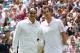 LONDON, ENGLAND - JULY 08: Roger Federer of Switzerland and Andy Murray of Great Britain pose prior to their Gentlemen's Singles final match on day thirteen of the Wimbledon Lawn Tennis Championships at the All England Lawn Tennis and Croquet Club on July 8, 2012 in London, England. (Photo by Clive Brunskill/Getty Images)