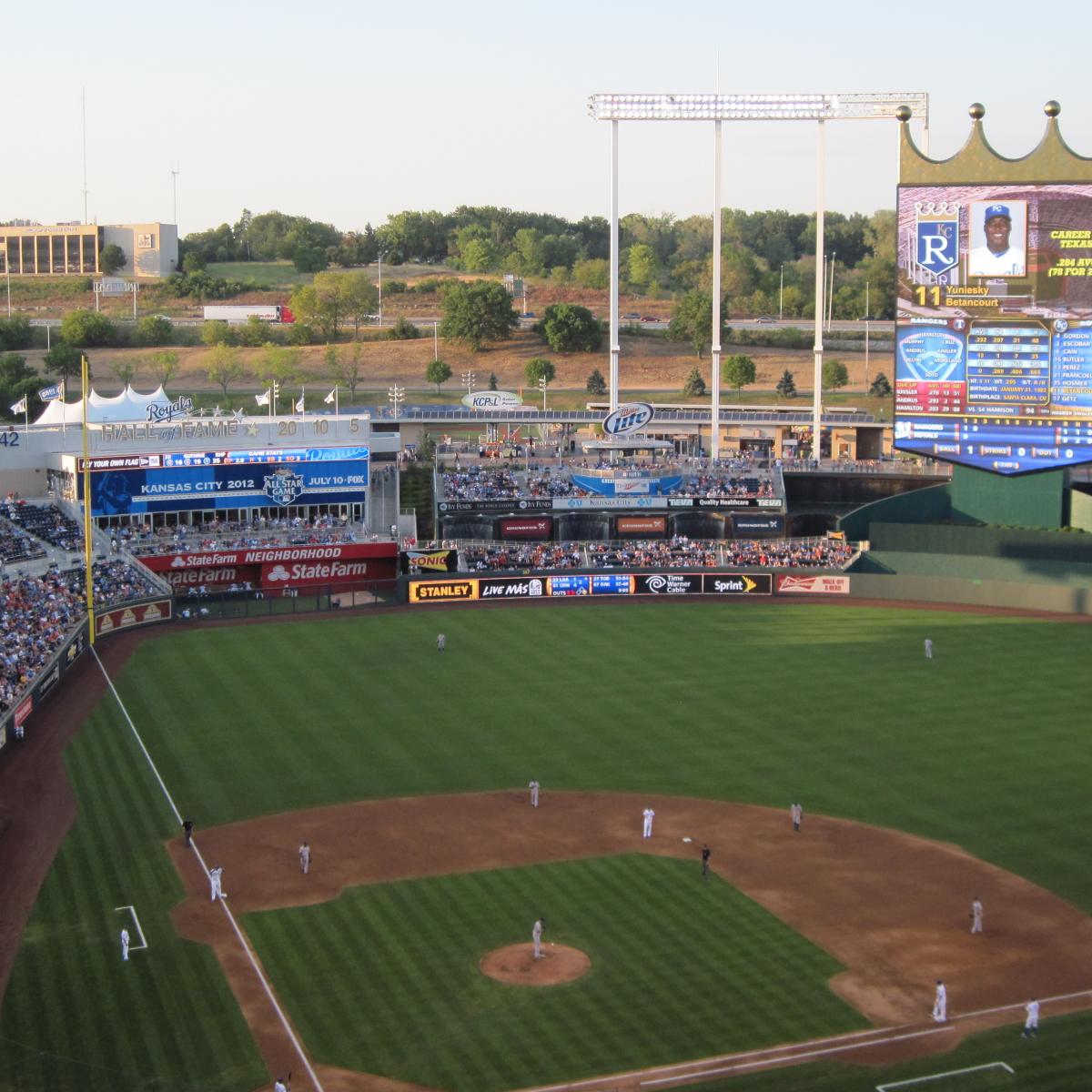 Press Photo Kansas City Royals Baseball Stadium Missouri