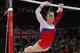 LONDON, ENGLAND - AUGUST 06: Aliya Mustafina of Russia competes in the Artistic Gymnastics Women's Uneven Bars final on Day 10 of the London 2012 Olympic Games at North Greenwich Arena on August 6, 2012 in London, England. (Photo by Ronald Martinez/Getty Images)